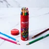 مداد رنگی ۱۲ رنگ استوانه‌ای (لوله‌ای) فکتیس | مداد رنگی فانتزی و باکیفیت Factice